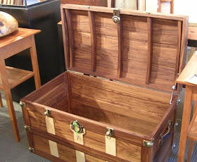 wood trunk or hope chest