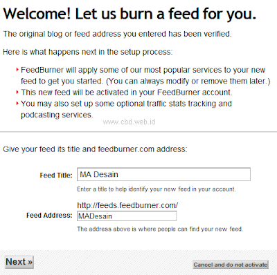 Welcome to Feedburner