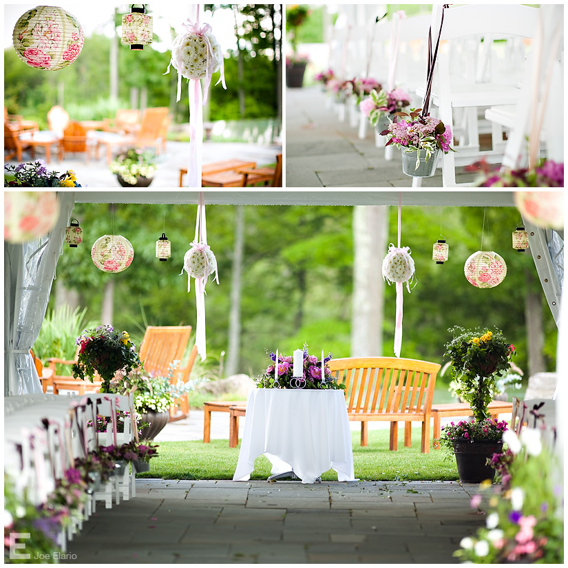 This pretty venue has been decorated in beautiful wild flowers and things