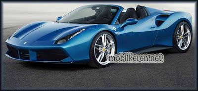 MOBIL SPORT ATAP TERBUKA FERRARI 488 SPIDER