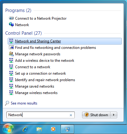 Windows 7 VPN setup