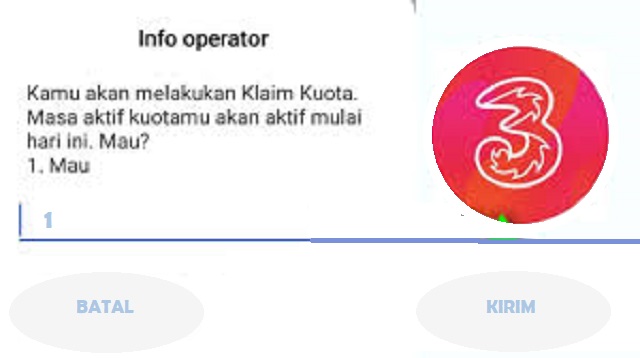 Cara Klaim Kuota Tri Gratis 2021 Cara1001