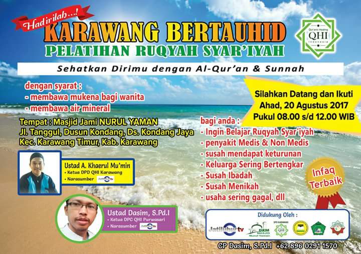 Pelatihan Ruqyah Syar'iyyah di Karawang