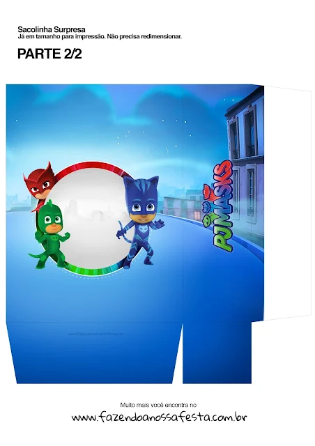 PJ Masks Free Printable Box.