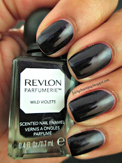 revlon parfumerie, wild violets, scented, nail polish, swatch