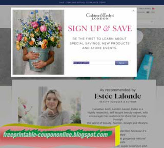 Free Printable Crabtree & Evelyn Coupons