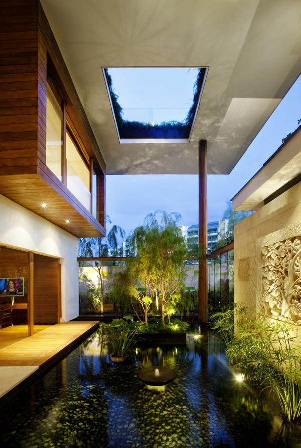 Arsitektur Rumah  Modern  Atap  Hijau Ramah Lingkungan 