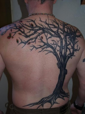 tree tattoos on back. Back Tattoos Tree.