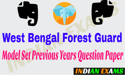 WB Police Forest Guard Model Set Previous Years Question Paper Download