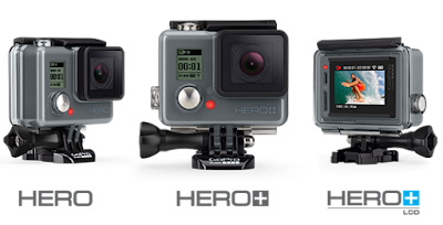 Different picture of HERO cameras 