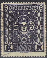 Austria - 1922/24 - Symbols of Art  and  Science