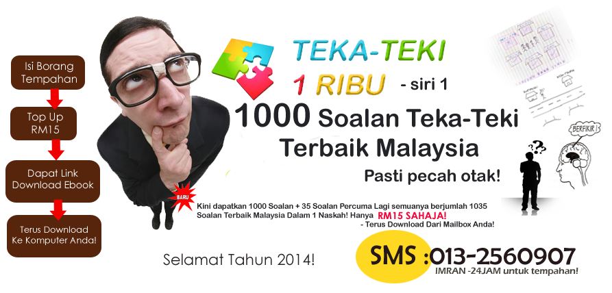 Teka-Teki 1 Ribu  Soalan 25 - 30 Ebook Teka Teki Malaysia 