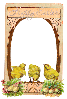 printable easter greeting chicks scrapbooking