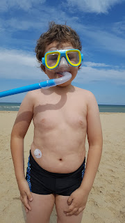 Dan Jon Jr ready to go snorkelling