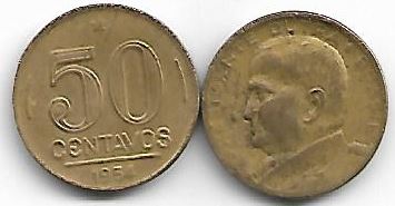 50 centavos, 1954