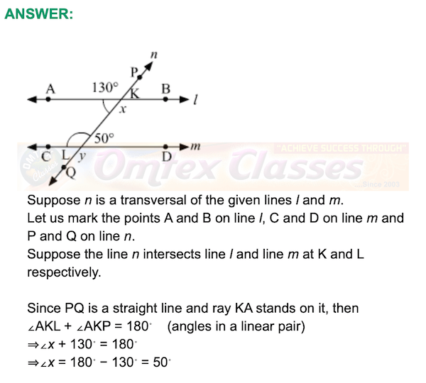 Problem Set 2,  Chapter 2 - Parallel Lines Mathematics Part II Solutions for Class 9 Math