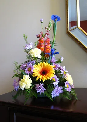 floral arrangement gerbera daisy monica curry