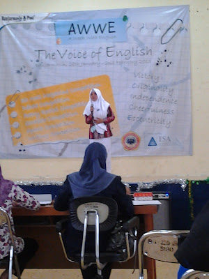 speech contest awwe unlam sma darul hijrah puteri