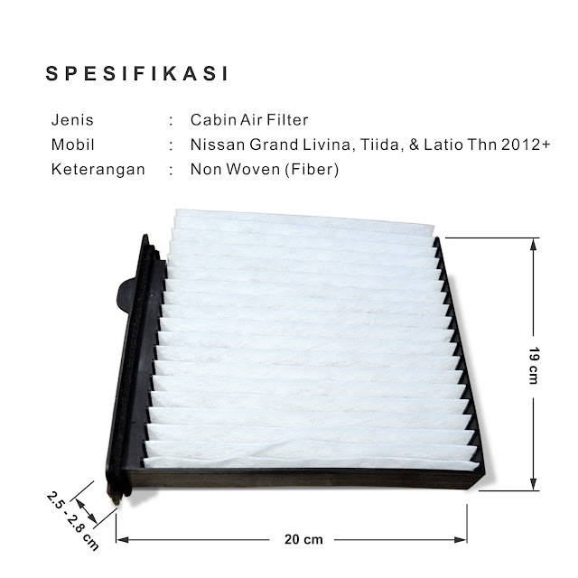 Filter Kabin / Cabin Air Filter AC Mobil Nissan Grand Livina