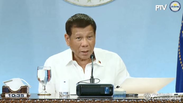 Duterte announces April 1-30 community quarantine classifications