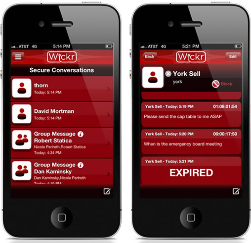 Wickr App to Protect iPhone Messages