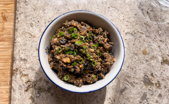 Food Lust People Love: This smoked mussel tapenade is a savory delight, heaped upon toasted bread or even stirred through hot pasta. The mussel flavor is subtle but super tasty!