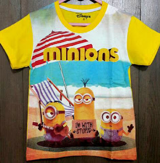 Baju Anak Karakter Minion I'M Size 7 - 10 Y