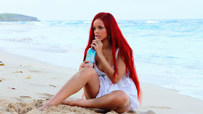Hot Rihanna Vita Coco Water Photoshoot