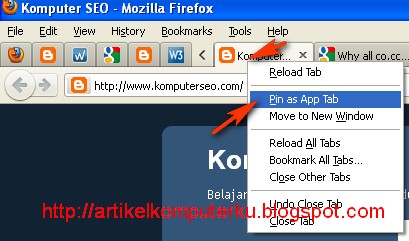 Mengubah tampilan menu dan aplikasi tab firefox 5  Krian 