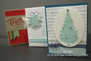 Christmas Stamp-a-stack II by Ida Chan, #StampinUp Vancouver