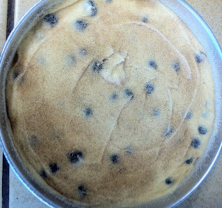 Unbaked Blueberry Cream Cheese Coffee Cake