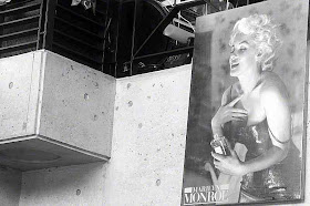 black and white Marilyn Monroe poster