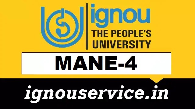 MANE-4 Solved Assignment 2025-26