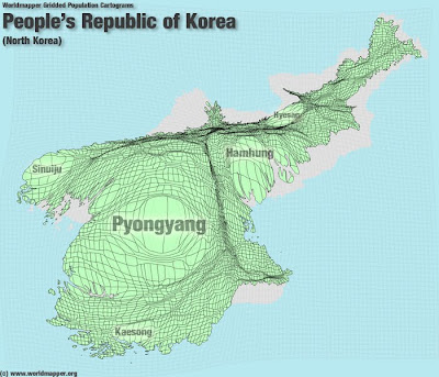 north korea map at night. North Korea Map