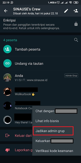 Cara Menambah Admin Grup WA 2