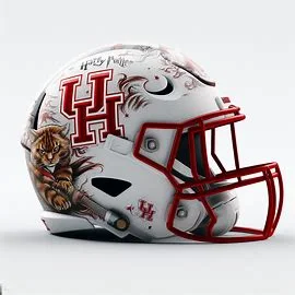 Houston Cougars Harry Potter Concept Football Helmet