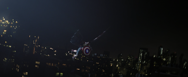 Flying Captain America Sam Wilson The Falcon and The Winter Soldier Final Episode One World One People