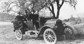 One of the U.S. Geological Survey's first cars. Circa 1918. From the Gerald Fitzgerald album. U.S. Geological Survey