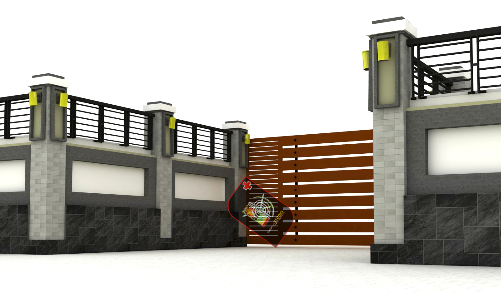 Lihat Pagar Tembok Rumah Minimalis Design Desain Model 