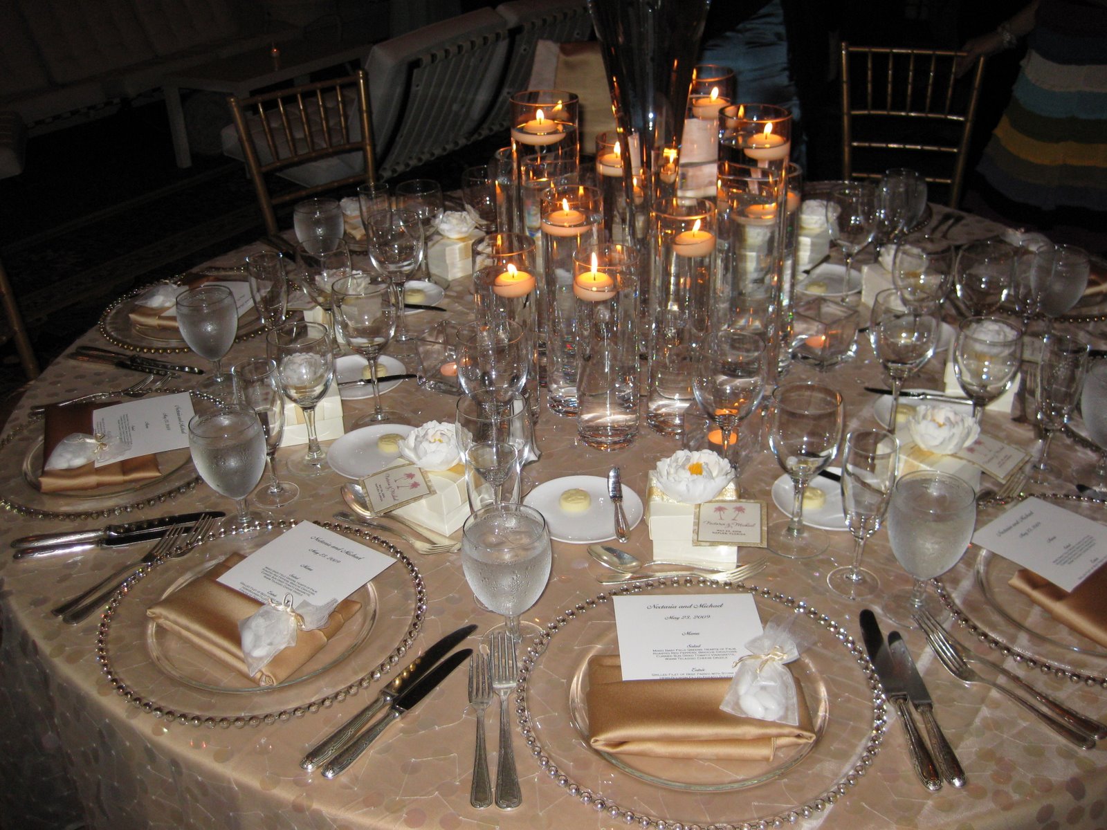 Table Setting For Wedding Reception