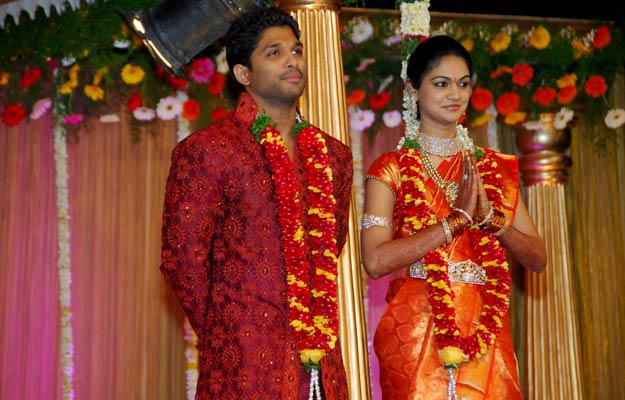 Stylish Star Allu Arjun was married to Sneha Reddy on March 6 at Hitex in