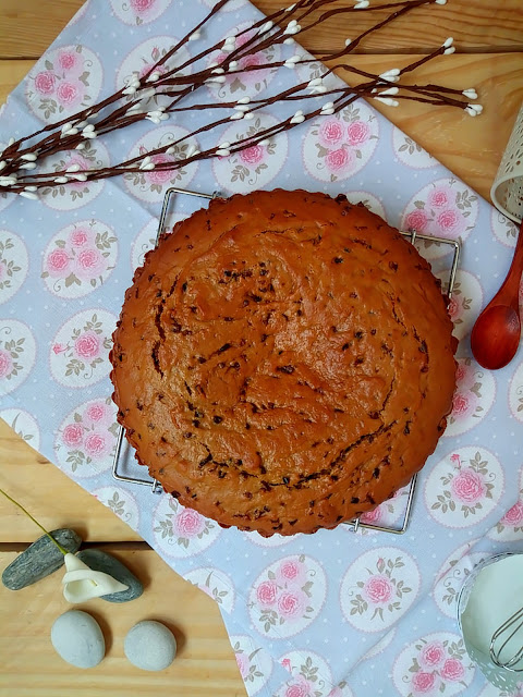 Galleta gigante con nibs de cacao. Cookie, chocolate, galletas caseras, desayuno, merienda, postre, con horno. Receta fácil, sencilla, rápida, Cuca