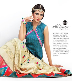 Latest Ali Rajwana Designer Wear Eid Collection 2013-2014 Women