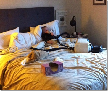 sick in bed