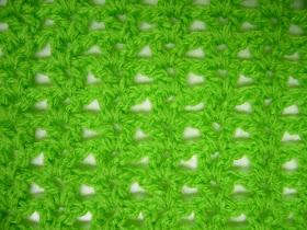 V-stitch crochet.