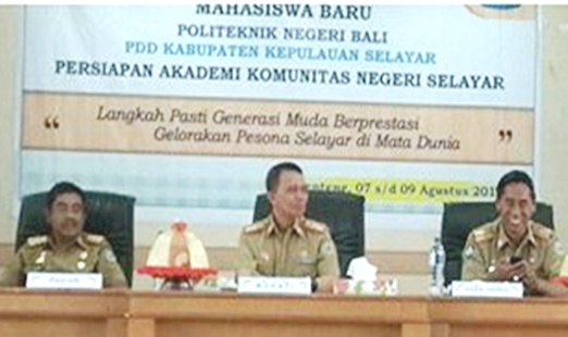 Sekda, Buka, Orientasi Pengenalan Kampus, Maba PNB Di Selayar