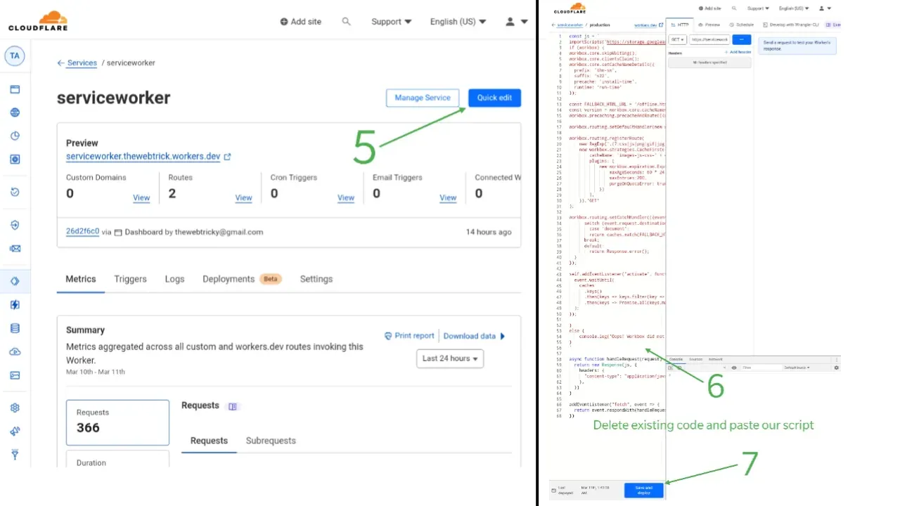 Quick-Edit-Cloudflare-Service