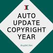 Tự động cập nhật năm cho Copyright