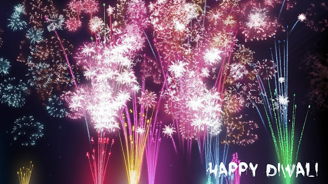 Happy Diwali Fireworks Wallpaper 2016
