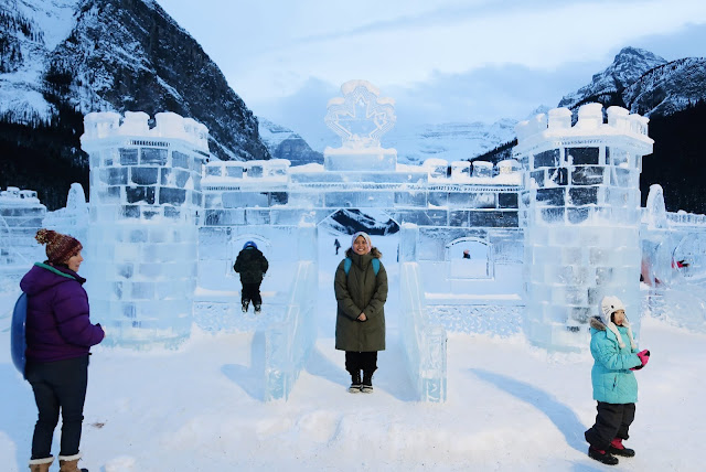 Farah H at the Lake Louise Ice Magic Festival 2019